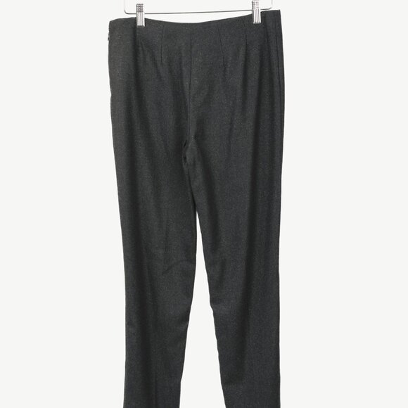 Brunello Cucinelli Black Metallic Wool-Blend Trousers - Picture 2 of 9